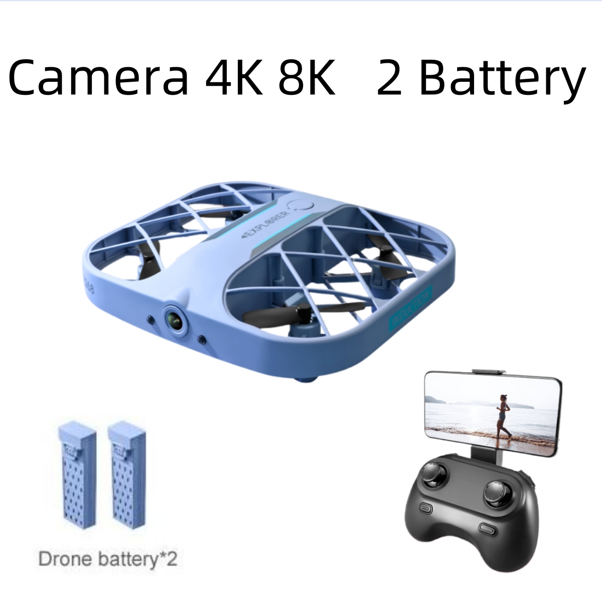 JJRC H107 FPV RC Drone with 2  - Drone Racing Battery review and price
